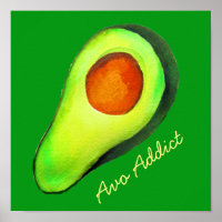 Grüne niedliche Kunst für Avocado