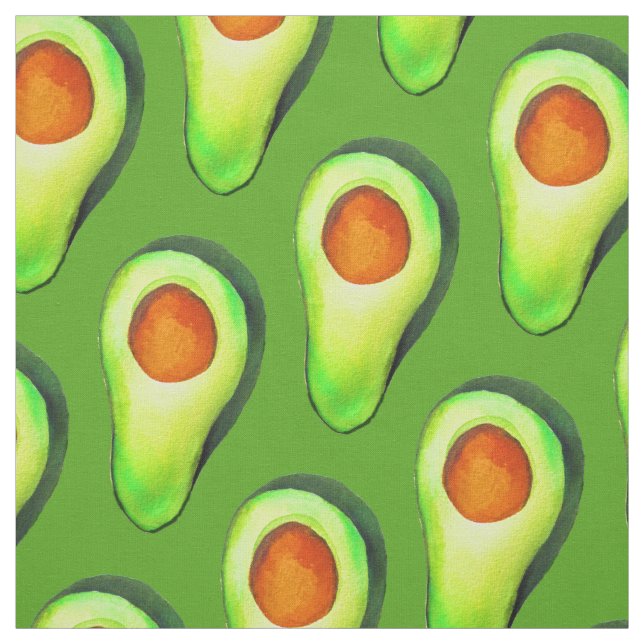 Grüne niedliche Kunst für Avocado Stoff (Muster)
