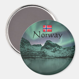Grüne Nordlichter Magnet
