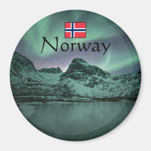 Grüne Nordlichter Magnet