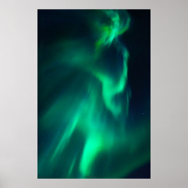 Grüne Nordlichter Poster