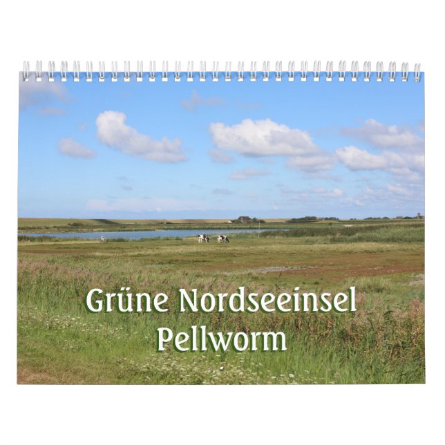 Grüne Nordseeinsel Pellworm Kalender (Titelbild)
