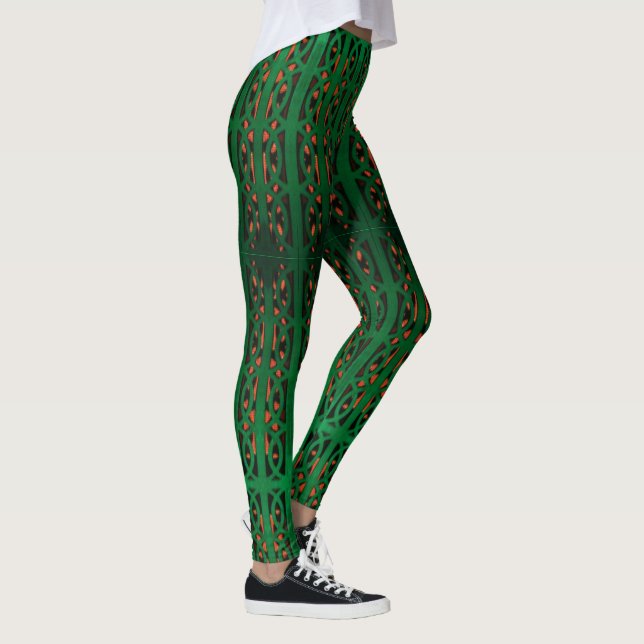 grüne Note Leggings (Rechts)
