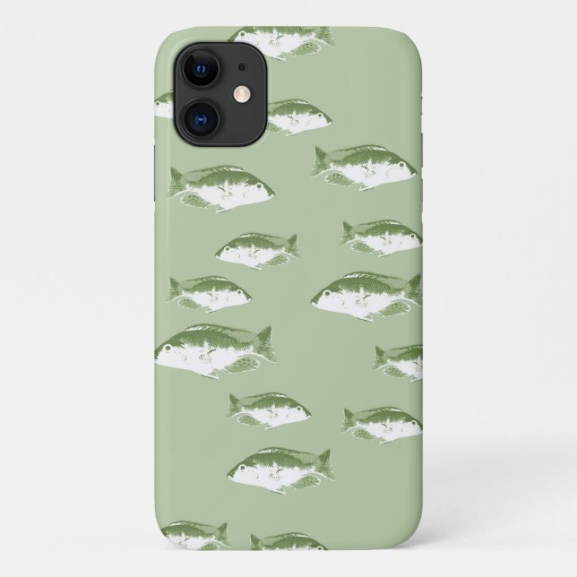 Grüne Ochsenfische Case-Mate iPhone Hülle (Rückseite)
