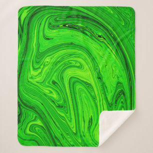 Grüne Ölfarbe abstrakt. Ölfarbe Sherpadecke