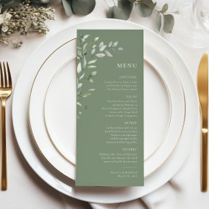 Grüne Olive Botanisches Hochzeitsmenü Programm