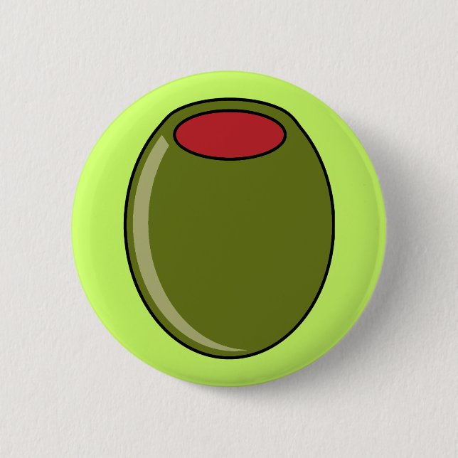 Grüne Olive Button (Vorderseite)