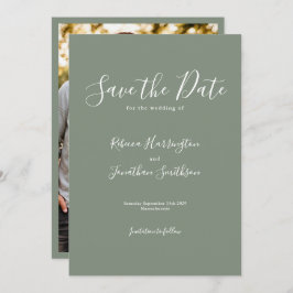 Grüne Olive-Hochzeit rettet den Termin Save The Date