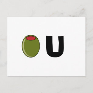 Grüne Olive Postkarte