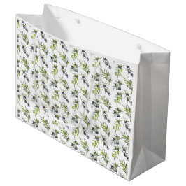 Grüne Oliven Aquarell Große Geschenktüte