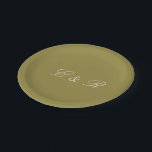 Grüne Oliven-Normallack-Trend Pappteller<br><div class="desc">Ein tiefer dunkler reicher Normallack der grünen Olive,  der auf Trend für Herbst-Winter 2019 2020 Hochzeiten,  Partys und Geschenke ist.</div>