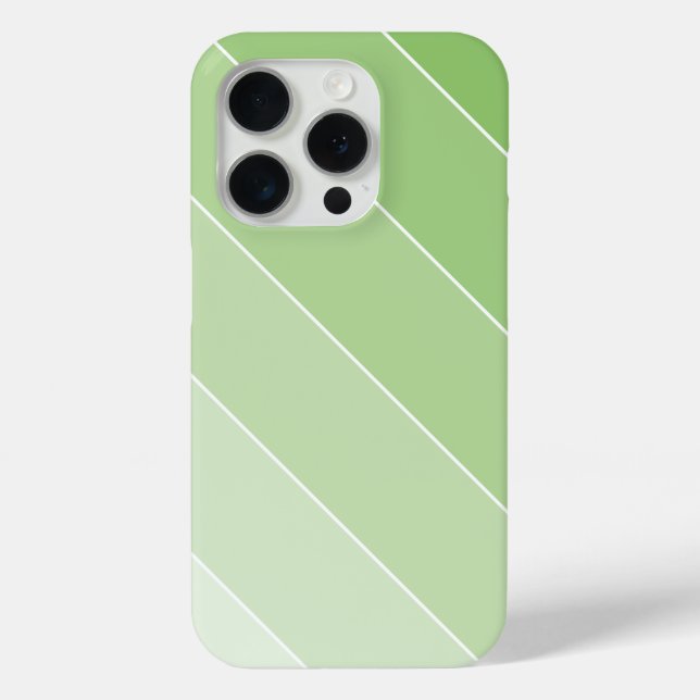 Grüne Ombré Streifen Case-Mate iPhone Hülle (Rückseite)