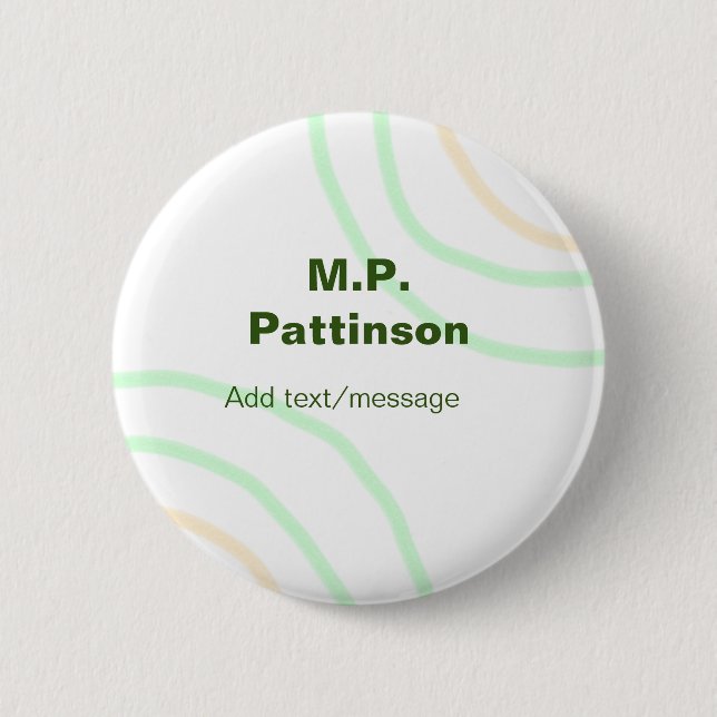 Grüne orangefarbene Streifen fügen eine einfache N Button (Vorderseite)