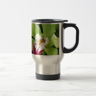 Grüne Orchidee Reisebecher