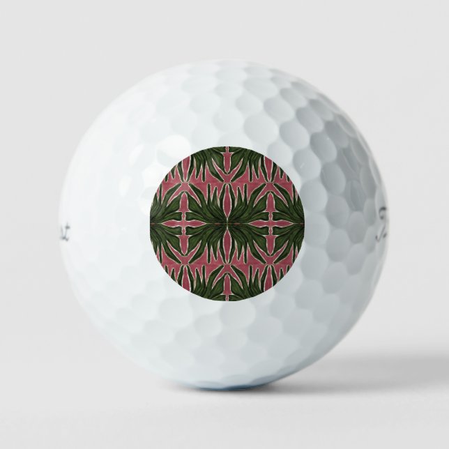 Grüne Palmen  Golfball (Vorderseite)