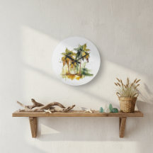 Grüne Palmen mit Kokospalmen Wassertropen