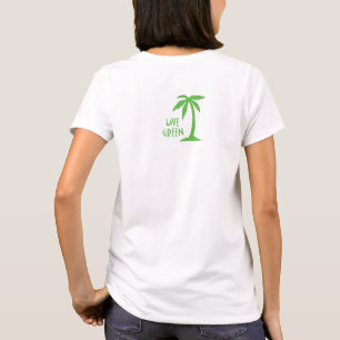 Grüne Palmenbaumumwelt T-Shirt