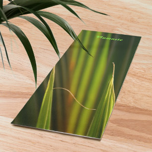 Grüne Palmwedel Fotografische Zen-Natur Yogamatte