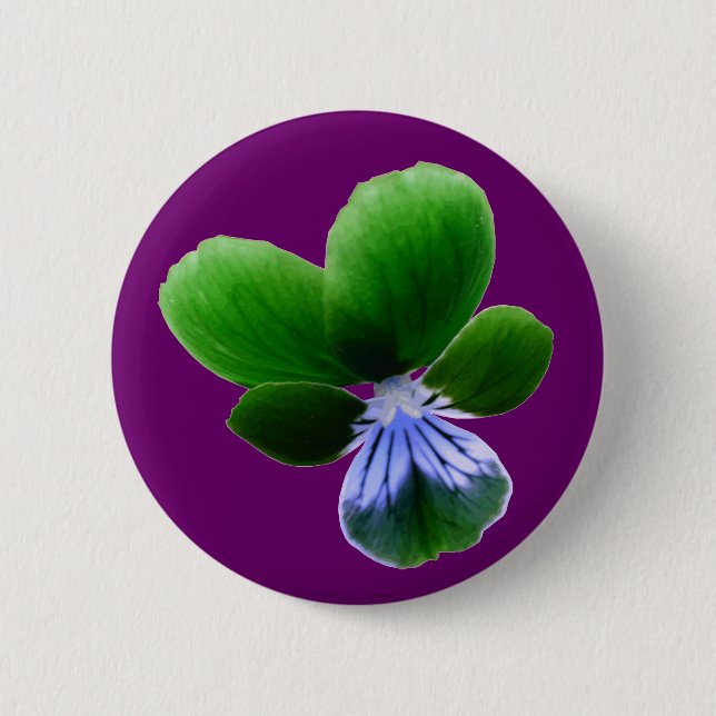 grüne Pansy-Taste Button (Vorderseite)