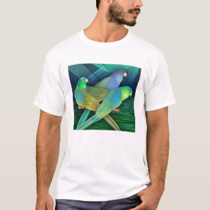 Grüne Papageien T-Shirt