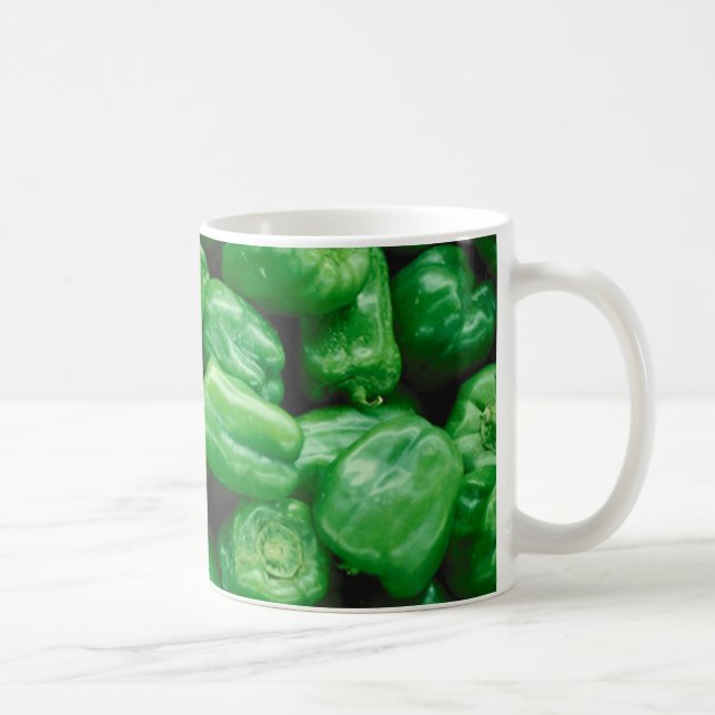 Grüne Paprikaschoten Tasse (Rechts)