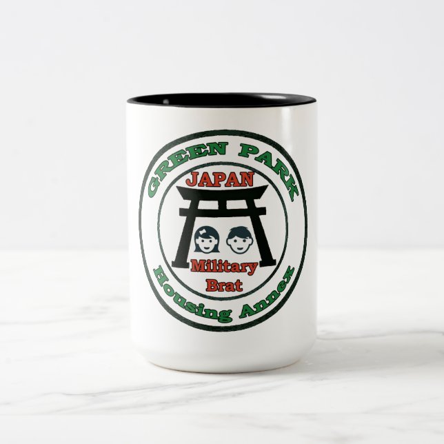 Grüne Parkhäuser Anhang Japan Militärrat Zweifarbige Tasse (Mittel)