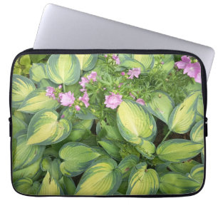 Grüne Passionsblumen-Botanik-Laptop-Hülle Tro Laptopschutzhülle