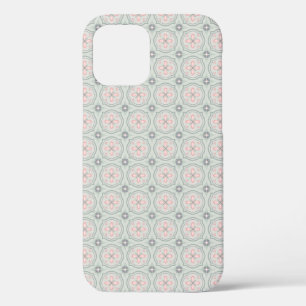Grüne Pastell-Blumenfliesen Case-Mate iPhone Hülle