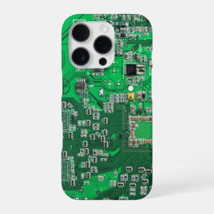 Grüne PCB-Schaltungsplatine-Design für IT-Experten iPhone 16 Pro Hülle