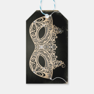 Grüne Perlen-Masquerade-Maske Vintage Süßigkeiten- Geschenkanhänger