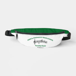 Grüne personalisierte Chorsänger Musiknoten Bauchtasche