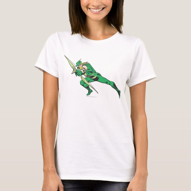 Grüne Pfeil-Crouches T-Shirt (Vorderseite)