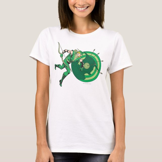 Grüne Pfeil mit Ziel 2 T-Shirt (Vorderseite)