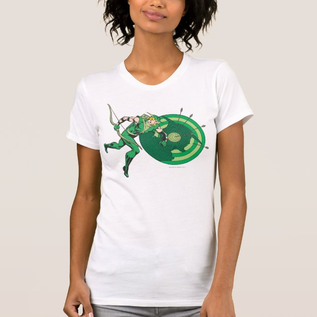 Grüne Pfeil mit Ziel 2 T-Shirt (Vorderseite)
