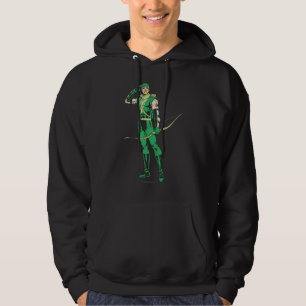 Grüne Pfeil mit Ziel Hoodie