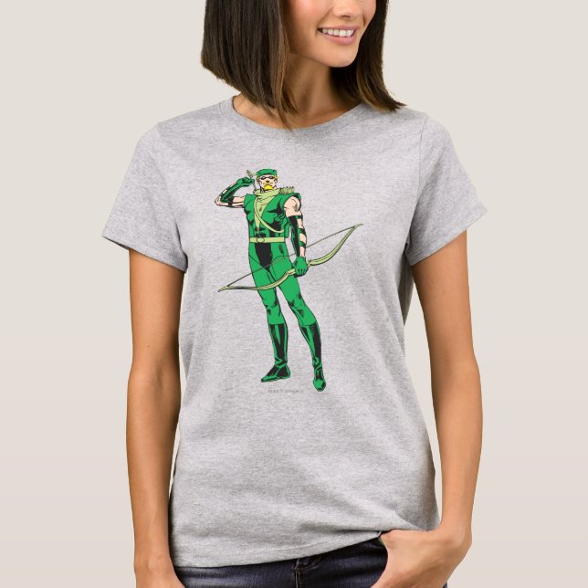 Grüne Pfeil mit Ziel T-Shirt (Vorderseite)