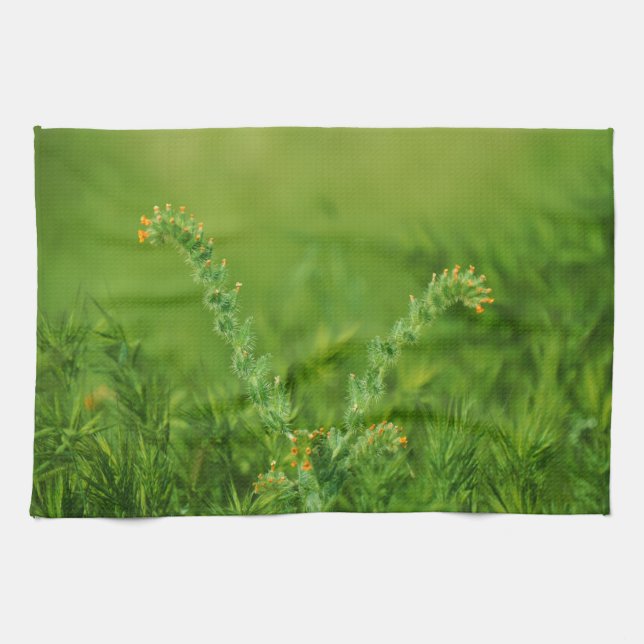 Grüne Pflanze Geschirrtuch (Horizontal)
