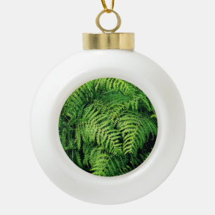 Grüne Pflanze Keramik Kugel-Ornament