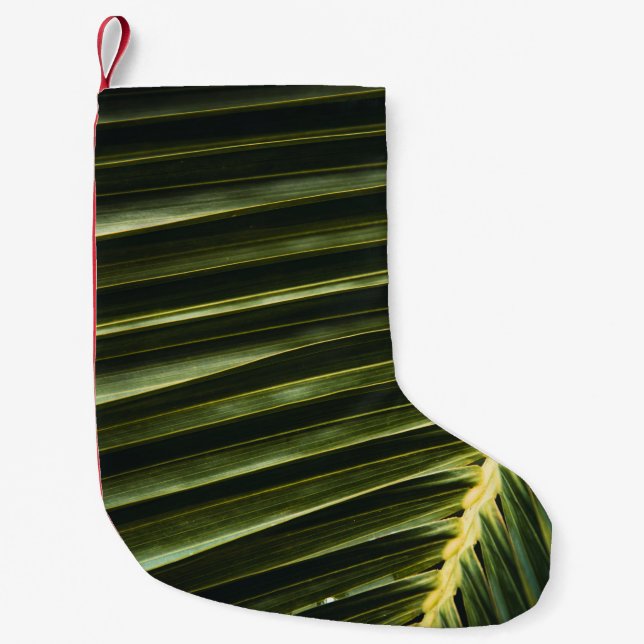 Grüne Pflanze Kleiner Weihnachtsstrumpf (Vorderseite)