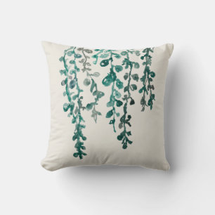 Grüne Pflanze Tropical Botanical Throw Kissen