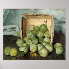 Grüne Pflaumen - Joseph Decker Fine Art Poster