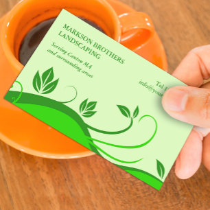 Grüne Pflegekarte Visitenkarte
