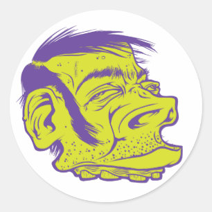 Grüne Phase Runder Aufkleber