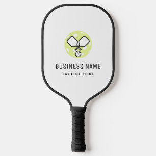 Grüne Pickleball-Logos Firmenname und benutzerdefi Pickleball Schläger
