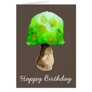 Grüne Pilzfarbe niedliche Pilze