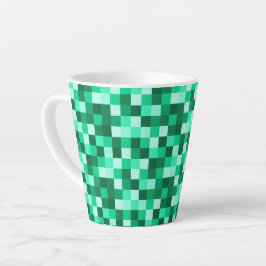 Grüne Pixel Minecraft inspirierte Tasse