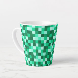 Grüne Pixel Minecraft inspirierte Tasse