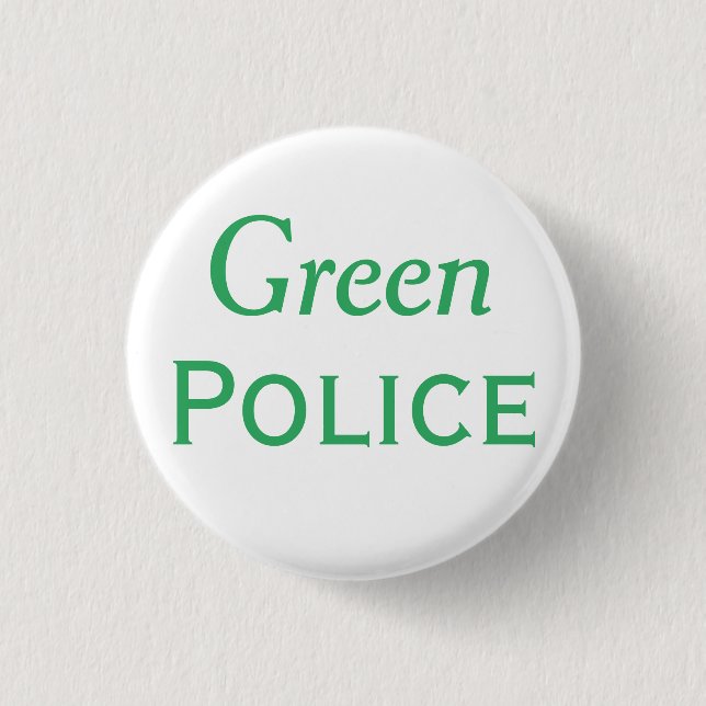Grüne Polizei knöpft Button (Vorderseite)