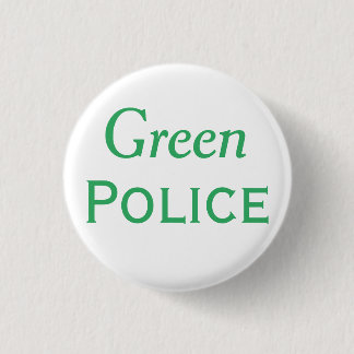 Grüne Polizei knöpft Button