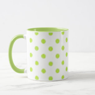 Grüne Polka-Dosen-Tasse Tasse
